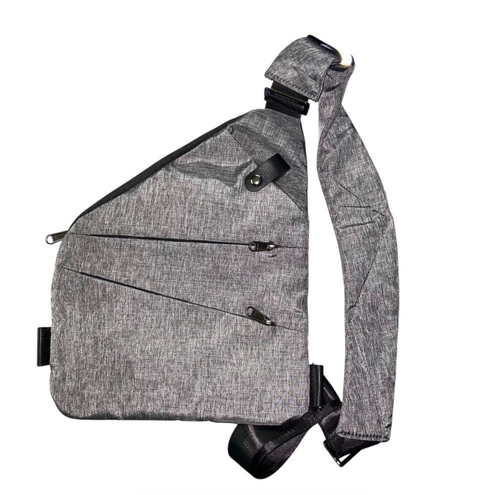 Wander Plus Anti-Theft Crossbody Shoulder Travel Bag Gray Cross Body